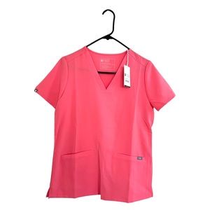 FIGS Neon Pink Scrub set NWT